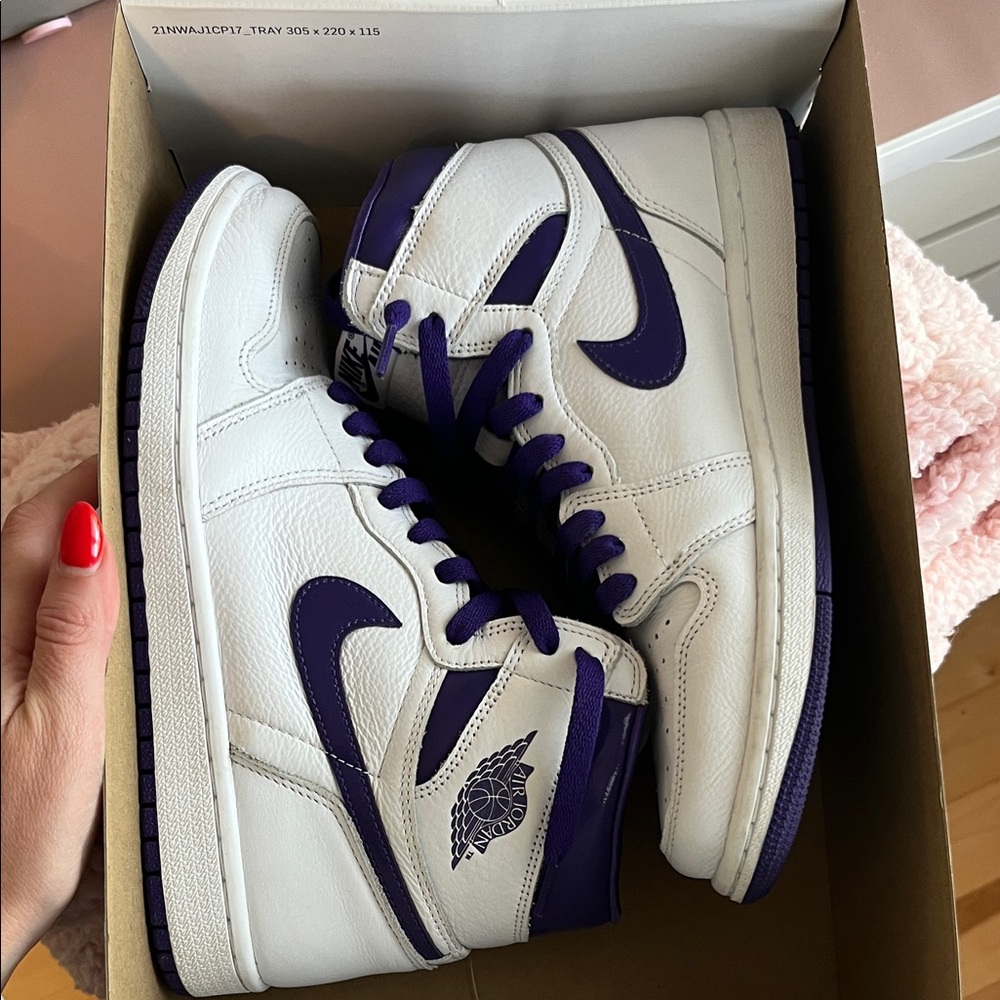 Nike White Court Purple Sneakers OG